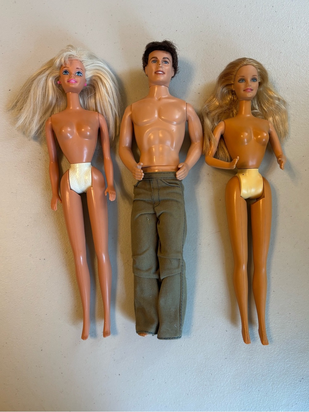 Vintage Set/3 -1966 Barbie Dolls with 1968 Ken Doll